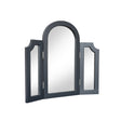 Navy Black Arched Triple Dressing Table Mirror - Daventry Navy Black Range