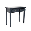 Navy Black 2 Drawer Console / Dressing Table - Daventry Navy Black Range