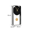 Black Metal Pendulum Wall Clock 41cm