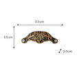 Ornate Brass Patterned Cup Pull Handle