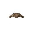 Ornate Brass Patterned Cup Pull Handle