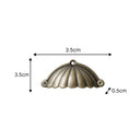 Antique Brass Scalloped Cup Pull Handle