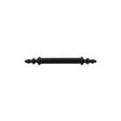 Small Black Ribbed Metal Bar Pull Handle 15cm