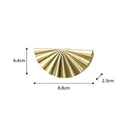 Metal Gold Scalloped Fan Drawer Handles