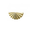 Metal Gold Scalloped Fan Drawer Handles