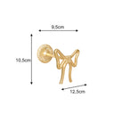 Set of 2 Gold Metal Bow Curtain Tie Backs