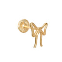 Set of 2 Gold Metal Bow Curtain Tie Backs