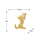 Gold Cat Wall Hook