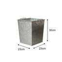 Galvanised Steel Storage Waste Bin