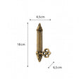 Antique Brass Gold Door Key Wall Hook