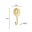 Gold Sunflower Wall Hook