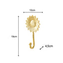 Gold Sunflower Wall Hook