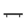 Matte Black Metal Hammered Bar Pull Drawer Handle 16cm