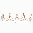 Copper Wave Multi Candle Holder