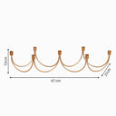 Copper Wave Multi Candle Holder