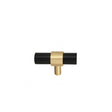 Gold & Black Acrylic T-Bar Shaped Drawer Handle