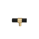 Gold & Black Acrylic T-Bar Shaped Drawer Handle