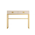 Large 2 Drawer Dressing Table and Pair of Bedside Tables - Elle Stone Range