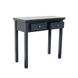 Large Dressing Table, Mirror & Stool Set - Daventry Navy Black Range