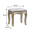 Mirrored Dressing Table and Stool - Tiffany Range
