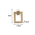 Brushed Gold Rectangle Drop Shape Pull Handle