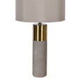 Faux Shagreen & Brass Table Lamp with Shade