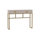 Large 2 Drawer Dressing Table and Pair of 3 Drawer Bedside Tables - Elle Stone Range