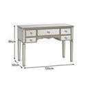 Large Mirrored Dressing Table, Mirror & Stool Set - Tiffany Range