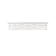 White Wooden Carved Boho Wall Shelf - 60cm