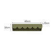 Green Scalloped Wall Storage Shelf - 40cm