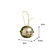 Set of 8 Gold Hanging Bell Christmas Decorations - 4cm