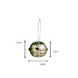 Set of 8 Silver Hanging Bell Christmas Decorations - 4cm