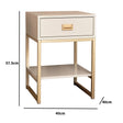 One Drawer Bedside Table - Elle Stone Range
