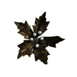 Set of 2 Green Velvet Poinsettia Picks Decorations - 20cm