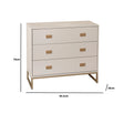 Large 3 Drawer Chest of Drawers - Elle Stone Range