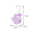 Set of 2 Pink & Purple Pastel Hanging Macaron Bauble Decorations - 5.5cm