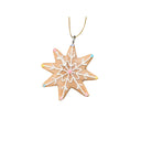 Set of 3 Assorted Colourful Gingerbread Cookie Christmas Tree Baubles