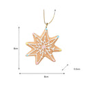 Set of 3 Assorted Colourful Gingerbread Cookie Christmas Tree Baubles