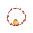 Large Round Robin Wreath Hanging Decoration - 20cm