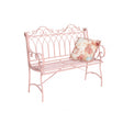 Pink Vintage Metal Garden Bench
