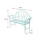 Antique Sage Green Garden Bench