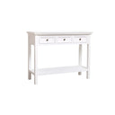 Large White 3 Drawer Sideboard Console Table - Daventry White Range