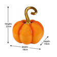 Orange & Gold Pumpkin Ornament