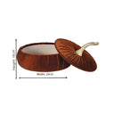 Burnt Orange Velvet Pumpkin Storage Box