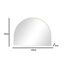 Large Gold Arched Wall Mirror 90cm x 120cm