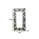 Large Baroque-style Silver Wall / Floor Mirror 90cm x 168cm