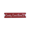 Red and White Candy Cane Lane Decorative Sign