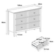 Large 6 Drawer Chest of Drawers - Hales Pale Wood Range