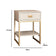 Large 2 Drawer Dressing Table and Pair of Bedside Tables - Elle Stone Range