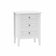 3 Drawer Bedside Table - Rowley White Range